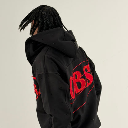 Fiery Red Obsidian Tracksuit