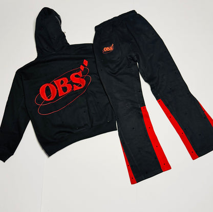 Fiery Red Obsidian Tracksuit