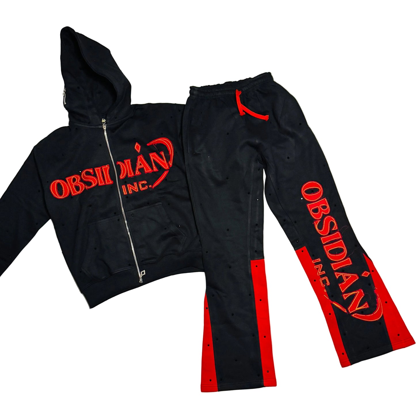 Fiery Red Obsidian Tracksuit