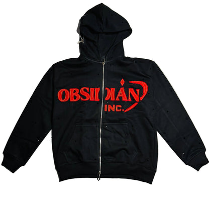 Obsidian Zip-Up Hoodies