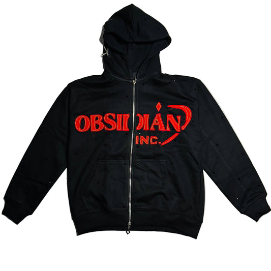 Obsidian Zip-Up Hoodies