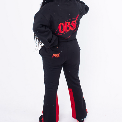 Women's Fiery Red Obsidian Tracksuit